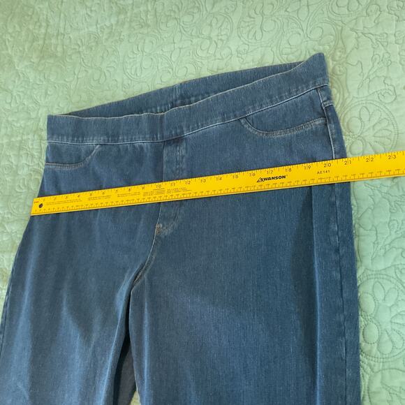 Hue Womens Stretch Medium Wash Denim Style Leggings Jeggings Size 2XL - Picture 8 of 11
